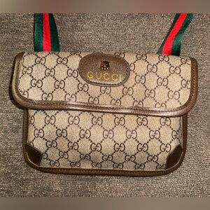 Stylish Canvas Waist Bag with Web Strap